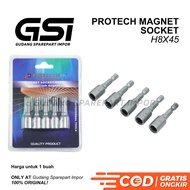 PROTECH Magnetic Socket Wrench H8 x 45MM Magnetic Socket/ 5 Pcs