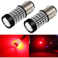 PHINLION 1157 LED Brake Light Bulbs, 2800 Lumens Super Bright 3014 103SMD 2057 2357 7528 BAY15D Red 