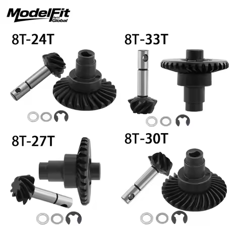 24/8T 27/8T 30/8T 33/8T Axle Overdrive Bevel Gears For 1/10 RC Crawler Axial SCX10 SCX10 I II III 90
