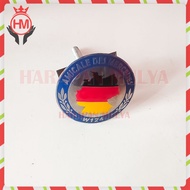 Car Sticker Ames Mercendes W124 Small Grill Emblem biru - harapan Mulya