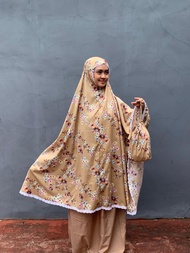 Mukena Traveling Dewasa 2 in 1 Katun Motif Bunga