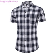 Bentop Regular Fit Short Sleeve Shirt Baju Lengan Pendek Kemeja Lelaki