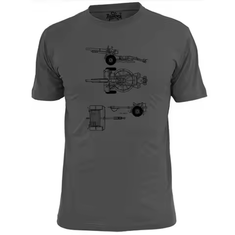 Mens 25 PDR Gun T Shirt Military WW1 WW2 Tank