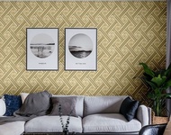 Wallpaper Dinding Motif Garis Wave Klasik Warna