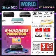 Canon Printer Wireless PIXMA E470 All-In-One for Low-Cost Printing - Print Scan Copy Wifi - PG47 CL5