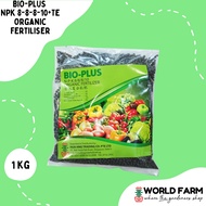 BIO-PLUS NPK 8-8-8-10+TE Organic Fertiliser for plant growth (1-5kg bag)