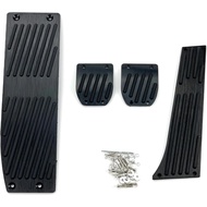 Automotive Pedal Accessories Car Styling Black Aluminium Alloy FootRest Fit for Gas Pedal Brake Peda
