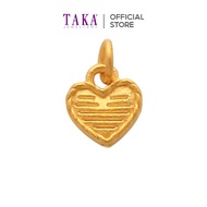 IH0 TAKA Jewellery 999 Pure Gold Heart Pendant