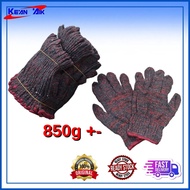 #1200 Hand Gloves Cotton Knitted Gardening Gloves / Sarung Tangan Kain