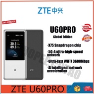 (Global Edition) ZTE U60 Pro 5G Pocket Wifi Openline Portable Wifi7 Qualcomm X75 10000mAh