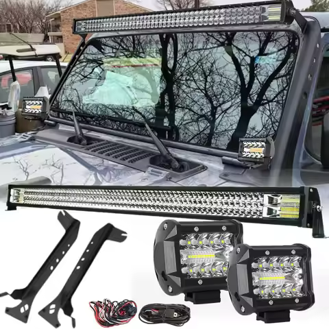 Car Accessories Tir-Row 52Inch 700W Led Work Light Bar Fog Lights With Roof Mounting Bracket For Jee