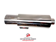 #FREEGIFT#HEAVYDUTY#READYSTOCK EXHAUST MUFLER STRAIGHT FLOW 4.00" HKS SILVER