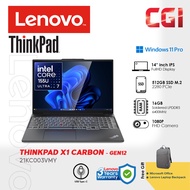 Lenovo 14" Thinkpad X1 Carbon Gen 12 Ultra 7 155U 16GB LPDDR5 512GB WUXGA IPS 400nits W11P 3Y PC ACD