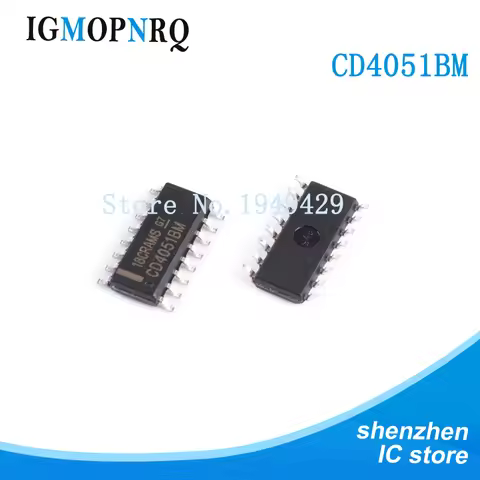 10PCS CD4051BM SOP16 CD4051BM96 CD4051 Multiplex switch IC CMOS Sgl 8-Ch Ana Multipl/Dmultiplexer Ne
