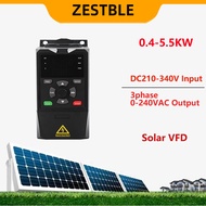 Solar VFD 3 Phase 380VAC 220VAC Output Variable Frequency Inverter 0.75/1.5/2.2/3/4/5.5/7.5KW Freque