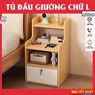 Tủ Đầu Giường ( Có Ngăn Khoá ) Kệ Đầu Giường Tab Đầu Giường Gỗ MDF Cao Cấp Loại 1 Ngăn Kéo Và Loại 2