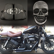 Left Right Universal PU Leather Motorcycle Saddlebag for Harley Sportster for Honda Suzuki Kawasaki Yamaha