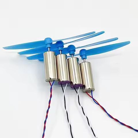 4pcs 8.5mm*20mm 8520 CW+CCW Coreless Motor with Propeller High Speed for 120 120mm DIY QX80 QX95 QX1