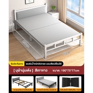 single bed Nursing bed เตียงไม้พับได้ เตียงเดี่ยวสำหรับนอนกลางวัน เตียงแบบพกพา ไม่ต้องติดตั้ง เตียงข