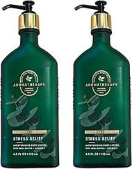 Bath and Body Works Stress Relief Eucalyptus Spearmint Gift Set of 2-6.5 Ounce Moisturizing Body Lot