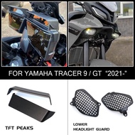 TFT Peaks Hat Sun Visor Meter Cover For Yamaha Tracer 9 9GT Tracer9 GT Tracer9gt 2021- ABS Fog Light