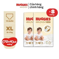 [SVIP] Combo of 2 Huggies Skin Perfect XL Mega Jumbo Diaper Pants 72+4 pieces with 2 absorbent areas