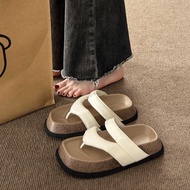 รองเท้าแตะแบนสบายของผู้หญิงเบาะหนาสะดวกเดินรองเท้าแตะทองสำหรับการเต้นรำวันที่ทำงานทุกวัน JS-032-TH