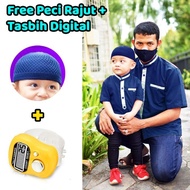 Baju Lebaran Couple Anak Ayah - Set Koko Couple Keluarga