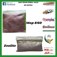 Baja Mop K60 (Buah)(1KG)/Baja Zeolite (penstabil tanah)(1KG)