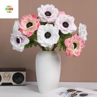 RADIV Silk Anemone Flowers, Plastic Lifelike Artificial Anemone, Floral Accessories Real Touch Reali