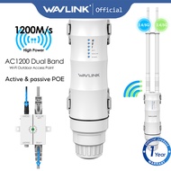 WAVLINK AC1200 Dual Band Outdoor Access Point Outdoor Long Range WiFi Extender with Active Passive P