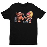 Diddy & Dixie Jammin Dkc2 Premium Unisex T-Shirt Character Art | Gifts Gamers
