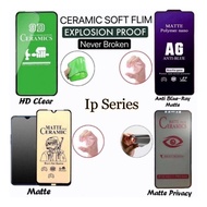Ceramic Ip 13 Pro max 14 15 Pro Max Plus Matte Privacy Blueray Clear Screen Protector