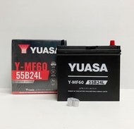YUASA 55B24L-SMF 12V.46Ah แบตเตอรี่รถยนต์ ซีวิค วีออส อัลติส ยาริส มาสด้า2เบนซิน สวิฟท์ etc. ราคาสุด