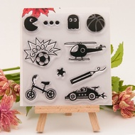 1504 Helicopter Basketball Bicycle Football Seal Transparent Silicone Crystal Handbook Creation Cont