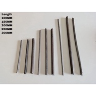 MILD STEEL (BESI) ROUND BAR/ BESI BULAT SOLID (Black Shaft) CUT TO SIZE R6.0 & R6.5 (100MM - 300MM)