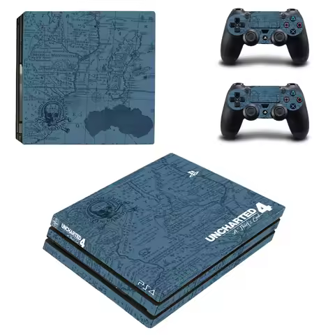 Uncharted 4 PS4 Pro Stickers Play station 4 Skin Sticker Decal For PlayStation 4 PS4 Pro Console & C