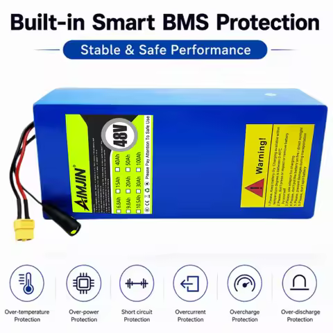 48V 20Ah 13S5P 18650 Lithium Battery Pack Built-in BMS , Suitable for 1000W E-Bike Electric Scooter