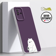 Case Realme Narzo 50i - Casing Realme Narzo 50i - Eksotik - Silikon Cute White Bear - Cassing Hp - A