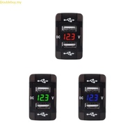 Doublebuy Quick Charge Dual USB Car Charger Socket Waterproof 12V 24V USB Fast Charger