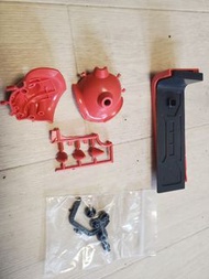 Pg zaku ms 06 紅色 肩甲及盾包括pvc