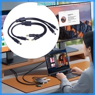 KOK Conductivity Y Splitter Cable 18AWG Male to 2 Male 5 5x2 5mm 5 5x2 1mm Power Cord for Automotive