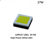 27W LHP531 Flat HI Long-Range White Light Lamp Beads 6500K 9-Core Flashlight Headlight Headlight 9A 