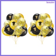kenaier  20 Pcs Golden Party Balloons Bachelor Cap Ballons for Graduation Decorative Supplies