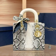 Beg tangan wanita Lady Dior yang popular, model baru 2025, beg ibu dengan cetakan bunga mawar, beg s
