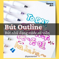 Outline Pen Highlight Marker - BAOKE Glitter Marker Pen (Odd)