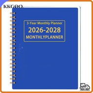 KKGOO 3 Years Monthly Planner, A4/A5 2026-2028 Calendar Book, Premium Yearly Goals Annual Summary Sm