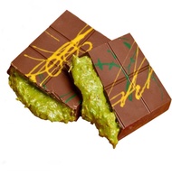 ช๊อคโกแลต ดูไบ ยี่ห้อ Choco Zen Pistachio Kunafa Dubai Dark Chocolate Bar 100g