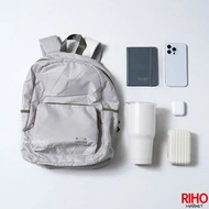 Korea Daiso Travel Folding Backpack Lightweight 21L Bag Gray