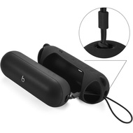 Silicone Case for Beats Pill 2024,Travel Carrying Case with Shoulder Strap for Beats Pill 2024 Wirel